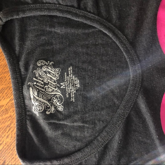 Fifth Sun Three-Quarter Sleeve City Heart Graphic Tee (M) - Picture 3 of 3